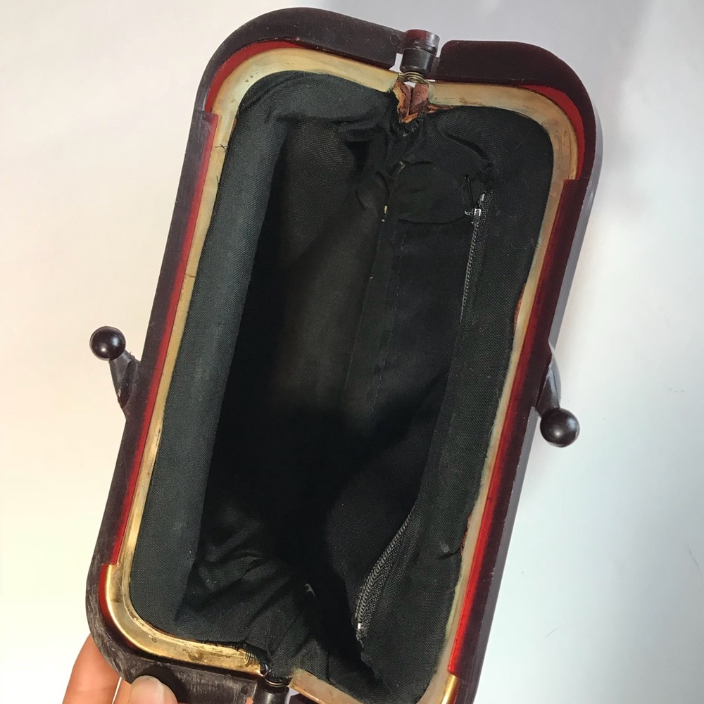 Handmade leather clutch bag purse tote 99$ - Picture 5 of 5